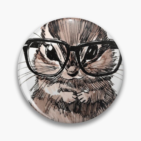 Item preview, Chipmunk in Glasses designed and sold by Scribbles & Doodles by Jinx.