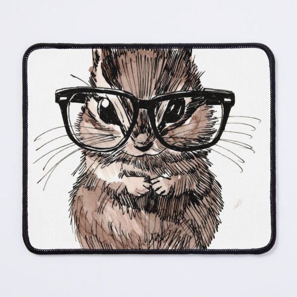 Item preview, Chipmunk in Glasses designed and sold by Scribbles & Doodles by Jinx.