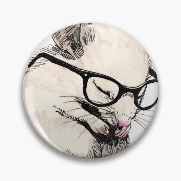 Item preview, Sleepy Mouse in Glasses designed and sold by Scribbles & Doodles by Jinx.