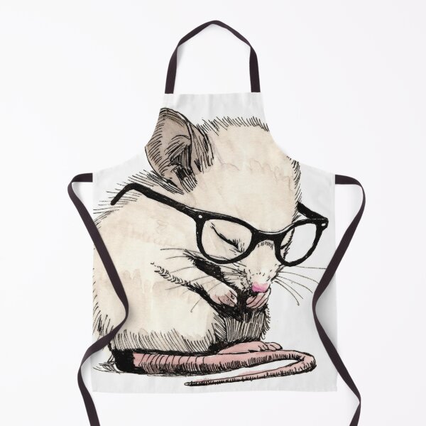 Item preview, Sleepy Mouse in Glasses designed and sold by Scribbles & Doodles by Jinx.