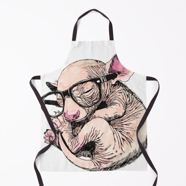 Item preview, Baby Dumbo Rat in Glasses designed and sold by Scribbles & Doodles by Jinx.