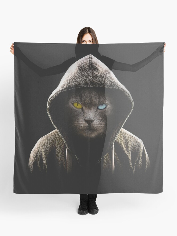 Pañuelo «Suéter con del gato negro fresco» de | Redbubble