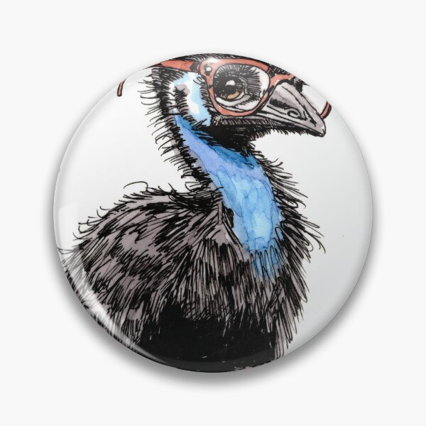 Item preview, Cassowary in Glasses designed and sold by Scribbles & Doodles by Jinx.