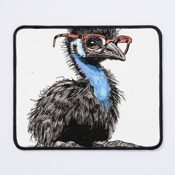 Item preview, Cassowary in Glasses designed and sold by Scribbles & Doodles by Jinx.
