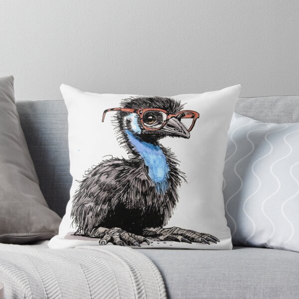 Item preview, Cassowary in Glasses designed and sold by Scribbles & Doodles by Jinx.