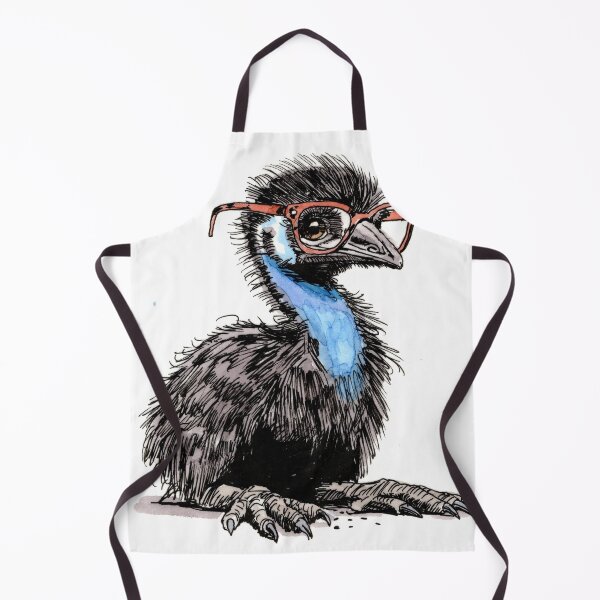 Item preview, Cassowary in Glasses designed and sold by Scribbles & Doodles by Jinx.
