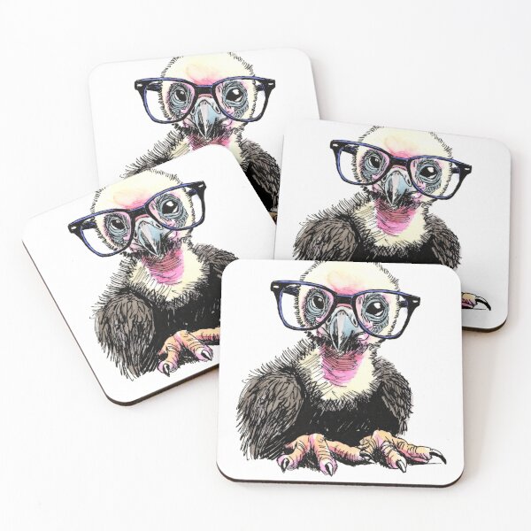 Item preview, California Condor in Glasses designed and sold by Scribbles & Doodles by Jinx.