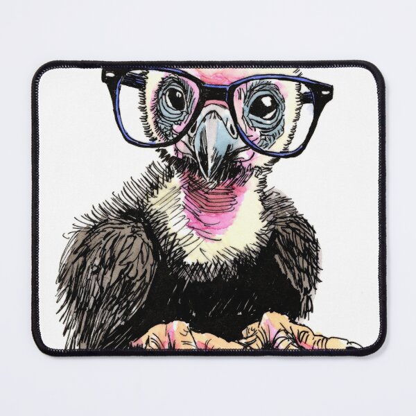 Item preview, California Condor in Glasses designed and sold by Scribbles & Doodles by Jinx.