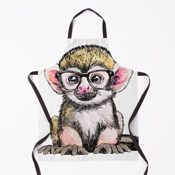 Item preview, Spider Monkey in Glasses designed and sold by Scribbles & Doodles by Jinx.