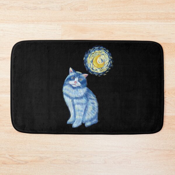 Item preview, Blue Starry Night Ragdoll Cat Illustration   designed and sold by Scarlet Swan.