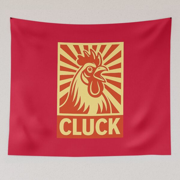 Item preview, Cluck – Funny Bold Chicken Noise for Poultry People  designed and sold by The Junto Shop.