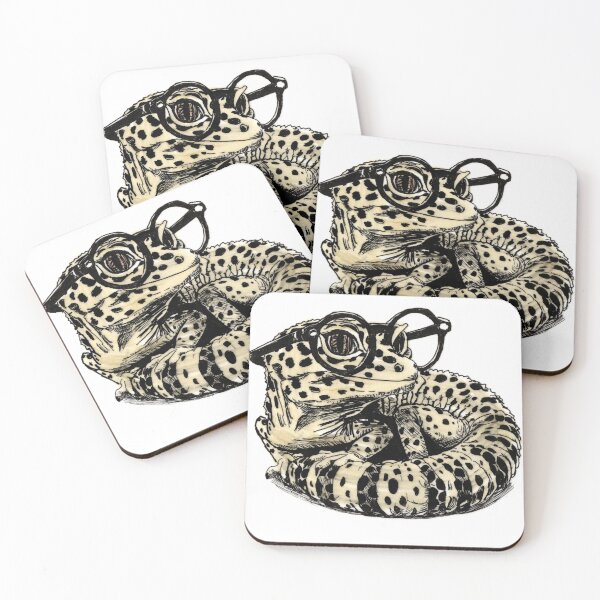 Item preview, Leopard Gecko in Glasses designed and sold by Scribbles & Doodles by Jinx.