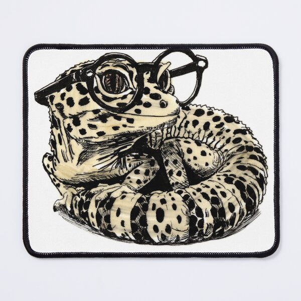 Item preview, Leopard Gecko in Glasses designed and sold by Scribbles & Doodles by Jinx.