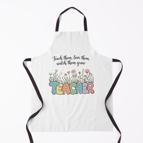 Item preview,  Modern Trendy Teach them love them watch them grow , Groovy Teacher Wildflowers Floral Flowers  designed and sold by SOUFIANE1991.