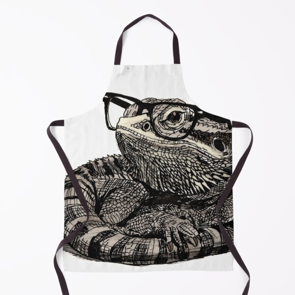 Item preview, Bearded Dragon in Glasses designed and sold by Scribbles & Doodles by Jinx.