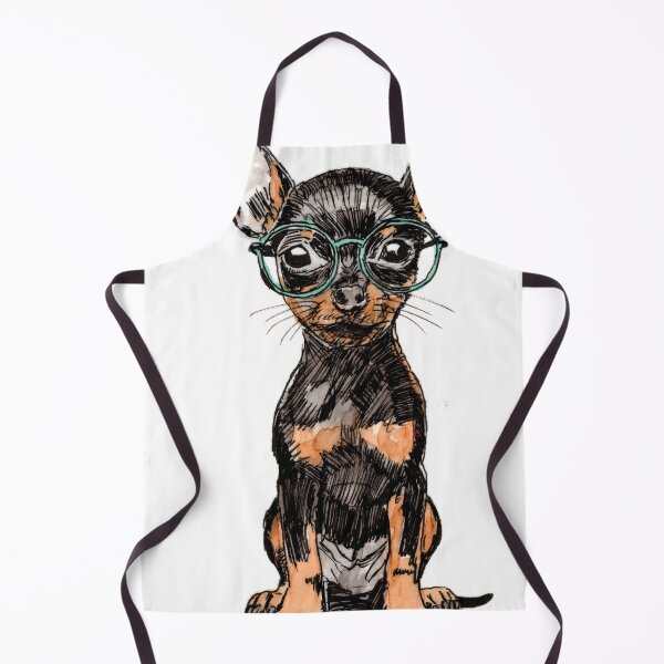 Item preview, MinPin 1 in Glasses designed and sold by Scribbles & Doodles by Jinx.
