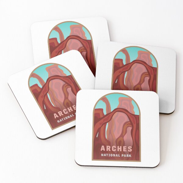 Aperçu de l'œuvre Insigne du parc national des Arches créée et vendue par khgraphicdesign.