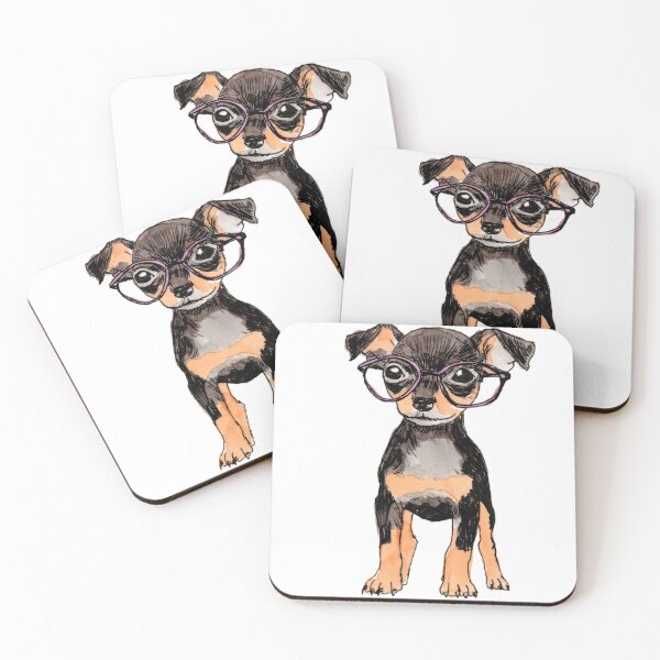 Item preview, MinPin 2 in Glasses designed and sold by Scribbles & Doodles by Jinx.