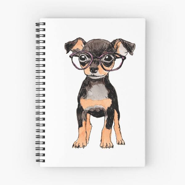 Item preview, MinPin 2 in Glasses designed and sold by Scribbles & Doodles by Jinx.