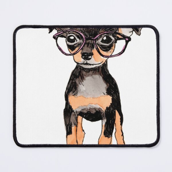 Item preview, MinPin 2 in Glasses designed and sold by Scribbles & Doodles by Jinx.