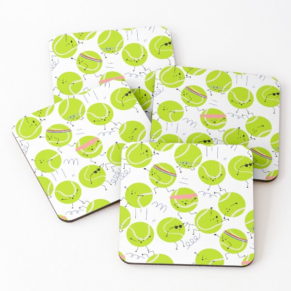 Item preview, A crowd of cute tennis balls designed and sold by Remy-and-Clyde.