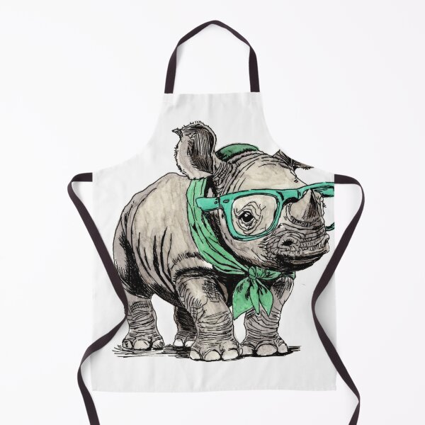 Item preview, Baby Rhino in Glasses designed and sold by Scribbles & Doodles by Jinx.