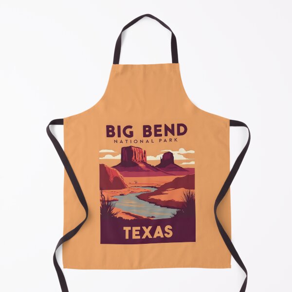 Item preview, A Vintage Illustration of Big Bend National Park - Texas - US designed and sold by GoodOldVintage.