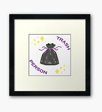 Trash Person Framed Print