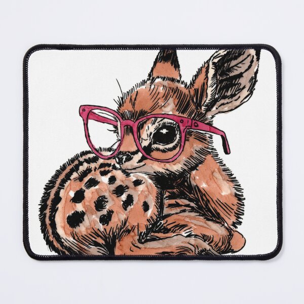 Item preview, Fawn in Glasses designed and sold by Scribbles & Doodles by Jinx.