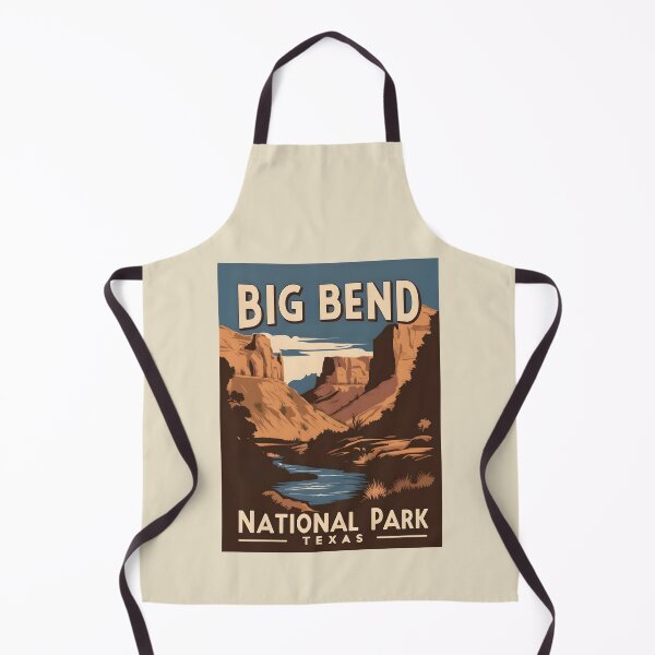 Item preview, A Vintage Illustration of Big Bend National Park - Texas - US designed and sold by GoodOldVintage.