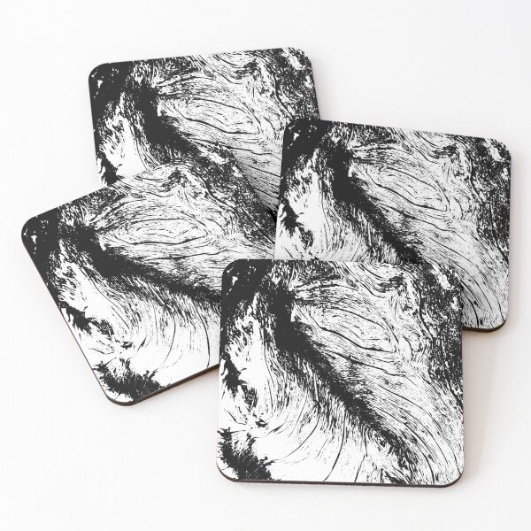 Item preview, PAREIDOLIE nature pattern tree psychedelic tree pattern02 black and white photography designed and sold by Luzi Illustrella.