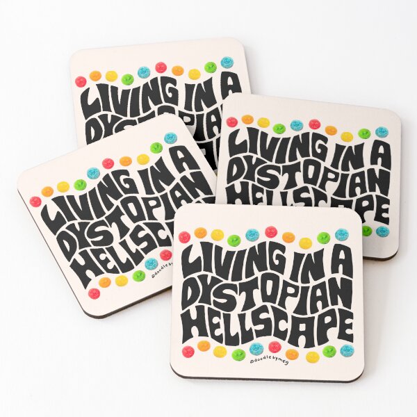 Item preview, Living in a Dystopian Hellscape designed and sold by doodlebymeg.