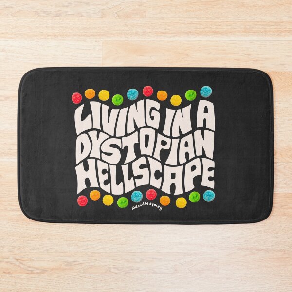 Item preview, Living in a Dystopian Hellscape in Cream designed and sold by doodlebymeg.