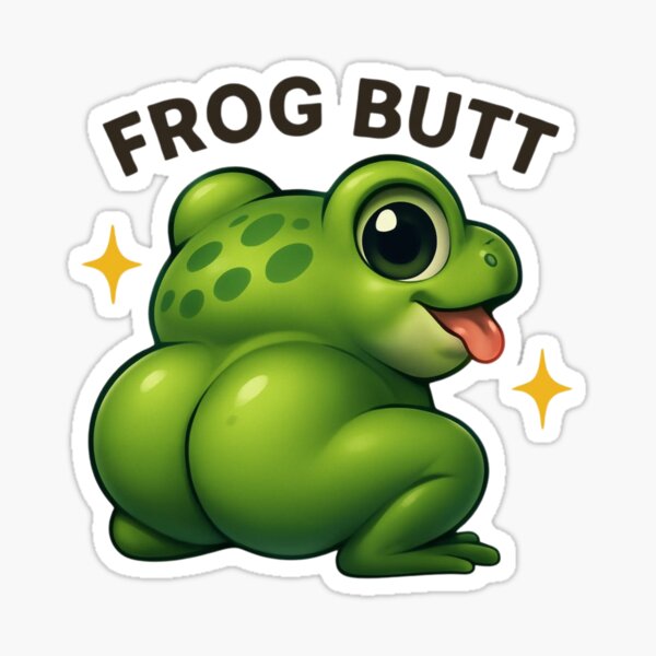 Item preview, frog butt designed and sold by FUTURE SHIRT.
