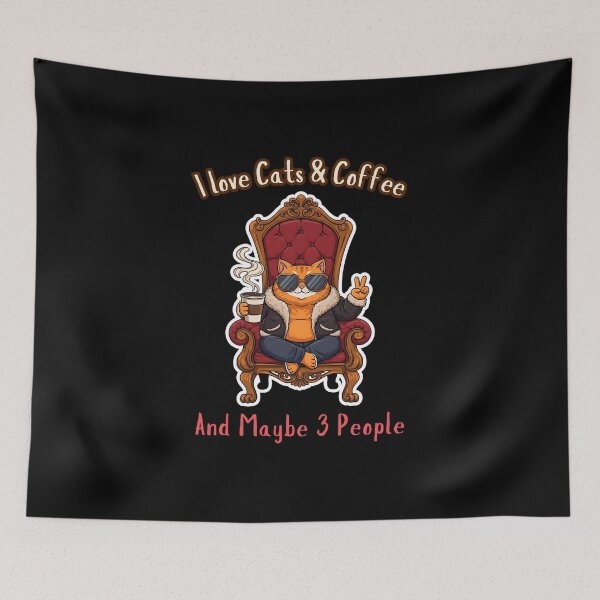 Item preview, Savage Cat Runs on Coffee, Not People designed and sold by Meow Cat.