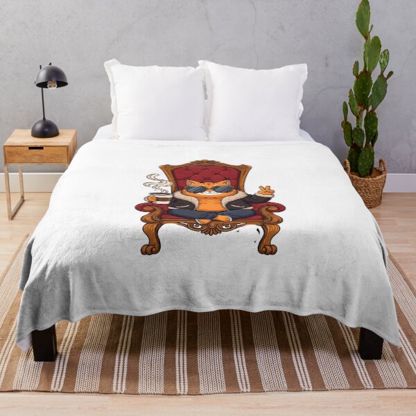Item preview, Coffee-Loving Cat with Serious Swagger designed and sold by Meow Cat.