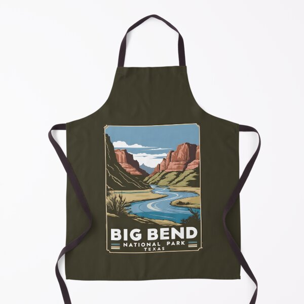 Item preview, A Vintage Illustration of Big Bend National Park - Texas - US designed and sold by GoodOldVintage.