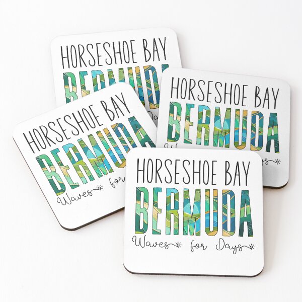 Item preview, Horseshoe Bay Bermuda (Waves) designed and sold by Whackadoodletee.