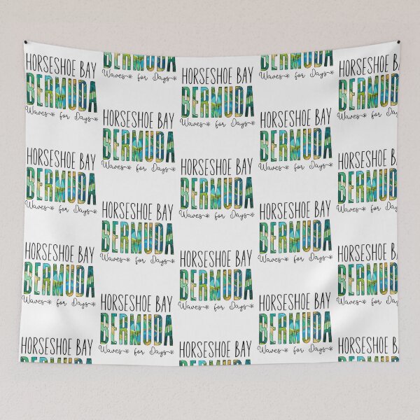 Item preview, Horseshoe Bay Bermuda (Waves) designed and sold by Whackadoodletee.