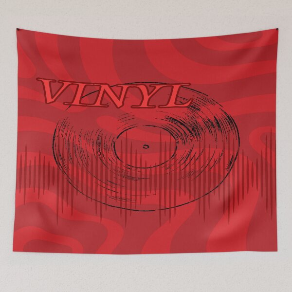 Item preview, Vinyl Record in Red & Black designed and sold by BrightrDayMusicArt.