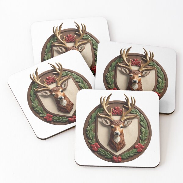 Item preview, DEER SHIELD (WHITE) designed and sold by Marlon Oseguera.