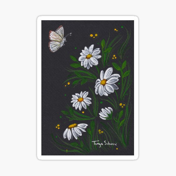 Item preview, The Moth and the Daisies designed and sold by Deckled Edge Art Company.