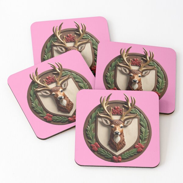 Item preview, DEER SHIELD (#FF99CC) designed and sold by Marlon Oseguera.