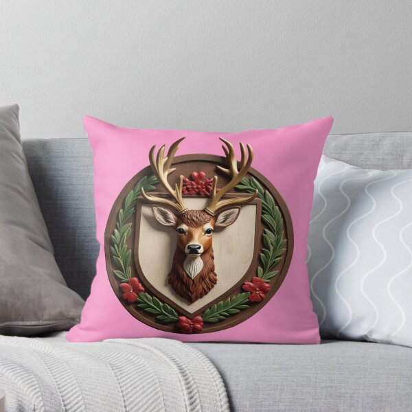 Item preview, DEER SHIELD (#FF99CC) designed and sold by Marlon Oseguera.