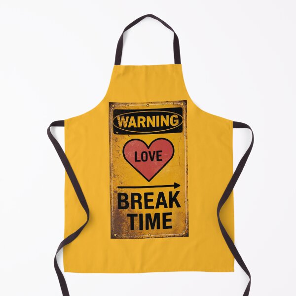 Item preview, Love Break Time Warning Sign | Vintage Romance Art designed and sold by cabana.space.