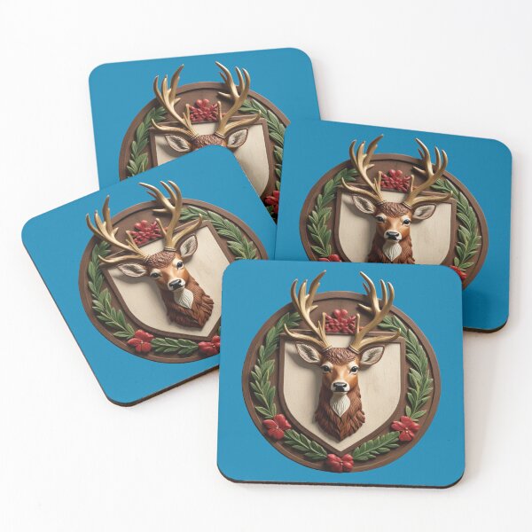 Item preview, DEER SHIELD (#027CAD) designed and sold by Marlon Oseguera.