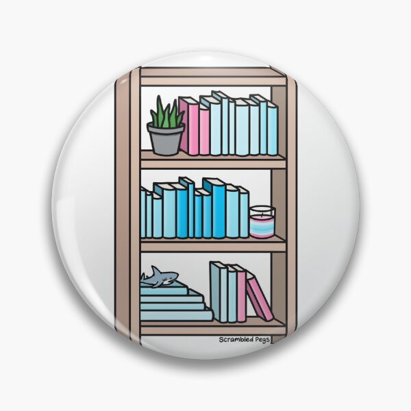 Item preview, Transmasc Pride Bookcase designed and sold by scrambledpegs.