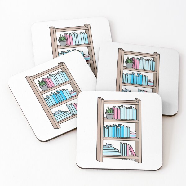 Item preview, Transmasc Pride Bookcase designed and sold by scrambledpegs.