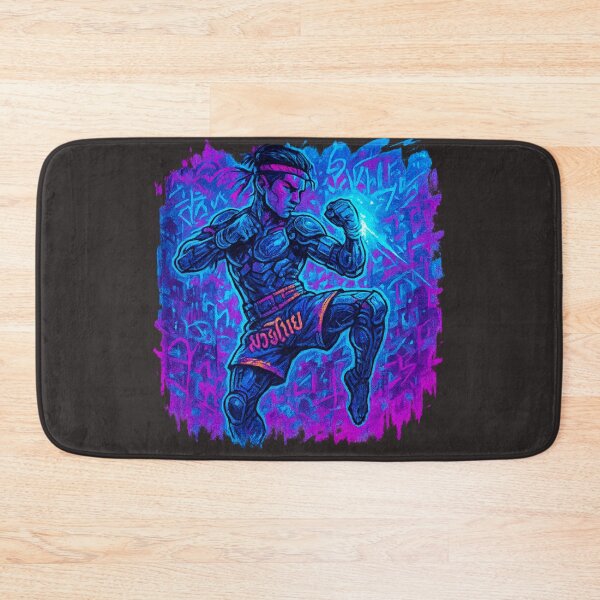 Item preview, Cyberpunk Muay Thai Warrior designed and sold by Thaivi Design.