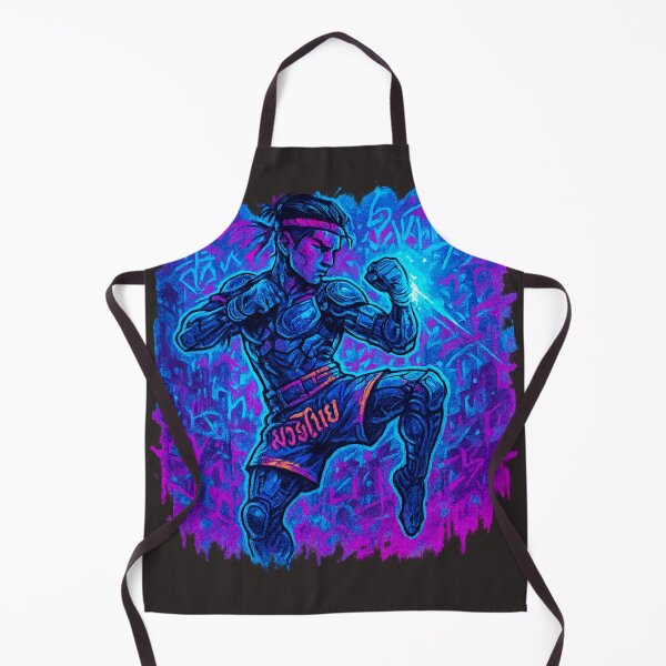Item preview, Cyberpunk Muay Thai Warrior designed and sold by Thaivi Design.